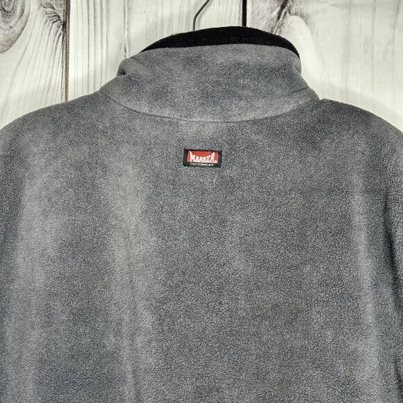 Vintage Marker Salt Lake 2002 Winter Olympics Sz M Mock Neck Fleece Vest Gray - Picture 7 of 8